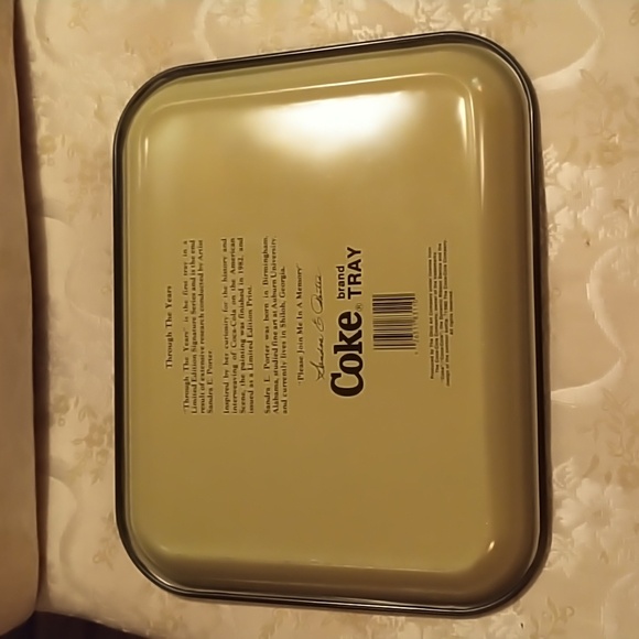 Vintage 1990 Coca Cola tray "Through the Years" print. Pristine! - Picture 2 of 6